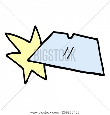cartoon doodle shiny razorblades