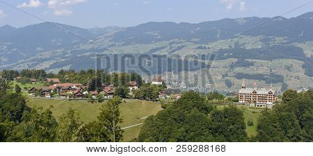 Landscape At The Village Of Flüeli-ranft On The Swiss Alps