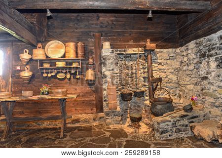 House Of Saint Hermit Niklaus Von Flüe At Flüeli-ranft On Switzerland