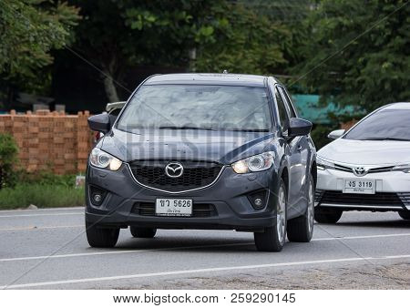 Chiangmai, Thailand - August  7 2018: Private Car, Mazda Cx-5,cx5. On Road No.1001, 8 Km From Chiang