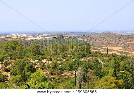 Panorama Of Beit Shemesh, Israely City With Buildings And Costruction, Israel