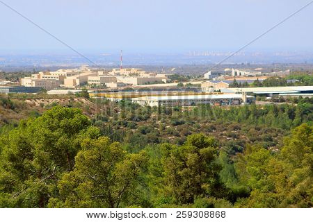Panorama Of Beit Shemesh, Israely City With Buildings And Costruction, Israel