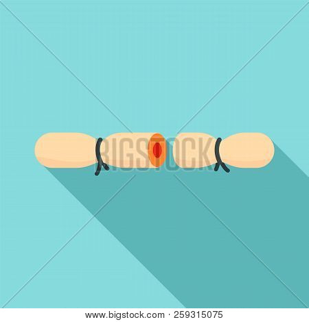 Strip Contraceptive Icon. Flat Illustration Of Strip Contraceptive Icon For Web Design
