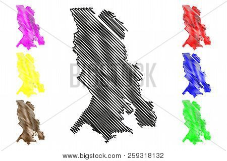 Karelia (russia, Subjects Of The Russian Federation, Republics Of Russia) Map Vector Illustration, S