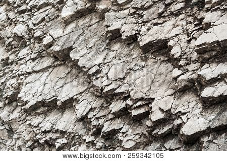 Interesting Texture Of Rock In Nature In Bosnia And Herzegovina.