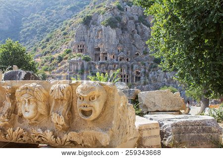 Breathtaking Ruins Of The Ancient Town Of Myra In In The Lycia Region Of Anatolia , Modern Day Demre