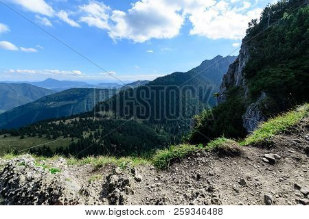 View From The Little Rozsutec Hill In The National Park Mala Fatra, Slovakia.