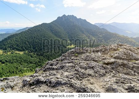 Great (big) Rozsutec Hill, View From The Little Rozsutec Hill In The National Park Mala Fatra, Slova