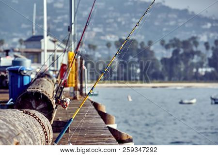 Santa Barbara Stearns Wharf in California, USA