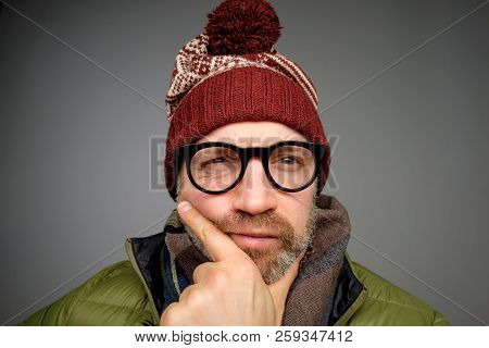 Portrait Of A Young Man In Pensive Mood