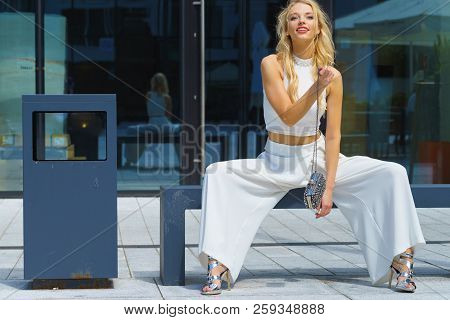 Woman Wearing Crop Top And Culottes