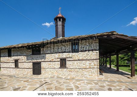 Tryavna, Bulgaria - July 6, 2018:  Medieval Church Of St. Archangel Michael In Historical Town Of Tr