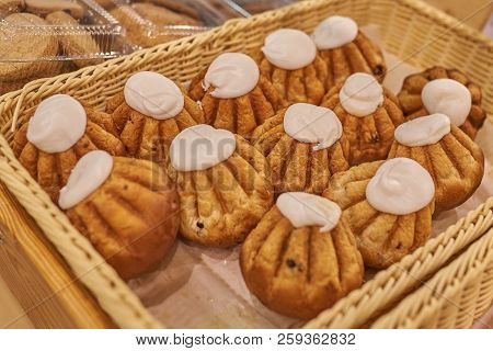 Rum Baba, A Confectionery Product In The Store. For All Purposes