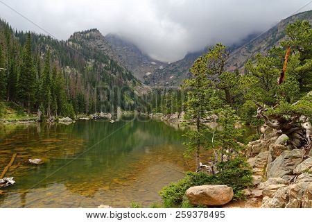 Dream Lake In The Rocky Mountain National Park, Colorado, Usa