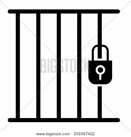 Jail Solid Icon. Prison Illustration Isolated On White. Cell Glyph Style Design, Designed For Web An