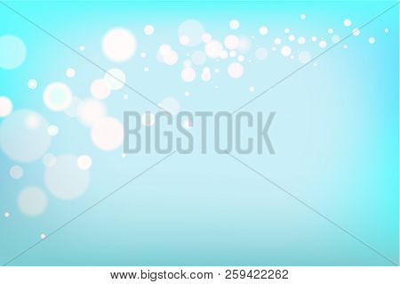 Blurred Abstract Holiday Backdrop With Lights. Festive Background For For Design Banner, Advertising