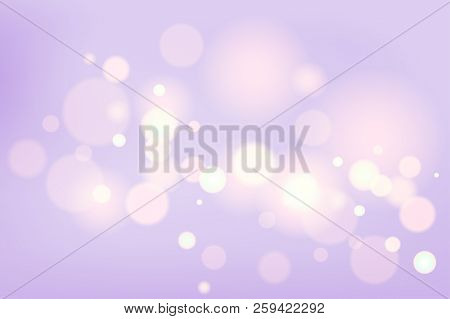 Blurred Abstract Holiday Backdrop With Lights. Festive Background For For Design Banner, Advertising