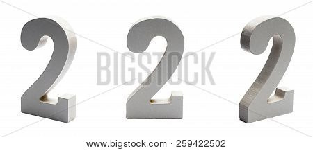 Figure Two Made Of Plaster On A White Background At Different Angles.
