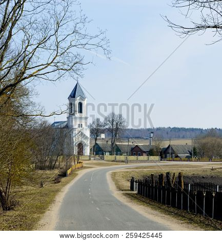 Catholic Church. The Church In The Town Of Rudenski - Kamenny Log.