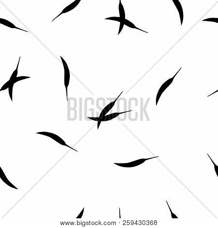 Seamless Abstract Food Pattern With Black Silhouettes Hot Chili Peppers Isolated On White Background