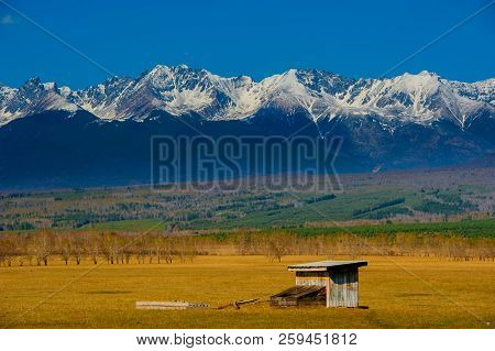 Beautiful Spring Landscape Of The Western Sayan Mountains