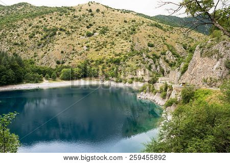 Lake Of San Domenico In The Gorges Of Sagittarius (italy)