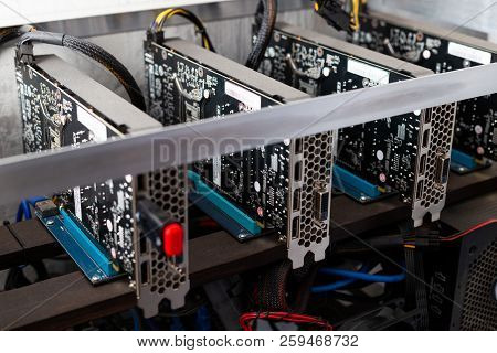 Domestic Gpu Crypto Mining Rig Under Dust