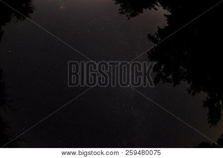 Milkyway Constralations Forest Athens Greece Parnitha Mountain