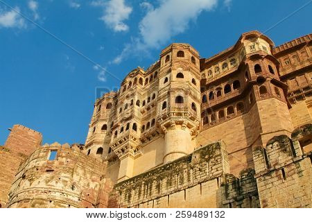 Mehrangarh Or Mehran Fort In Jodhpur, Rajasthan, India