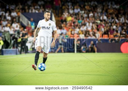 VALENCIA, SPAIN - SETEMBER 19: Ruben Vezo during UEFA Champions League match between Valencia CF and Juventus at Mestalla Stadium on September 19, 2018 in Valencia, Spain