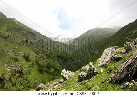 Beautiful Scenery Of The Caucasian Mountains Of Azerbaijan