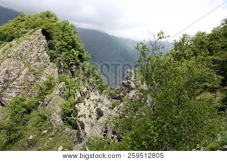 Beautiful Scenery Of The Caucasian Mountains Of Azerbaijan