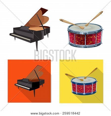 Vector Design Of Music And Tune Sign. Collection Of Music And Tool Vector Icon For Stock.