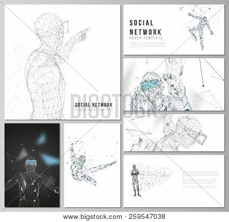 The Minimalistic Abstract Vector Illustration Of The Editable Layouts Of Modern Social Network Mocku