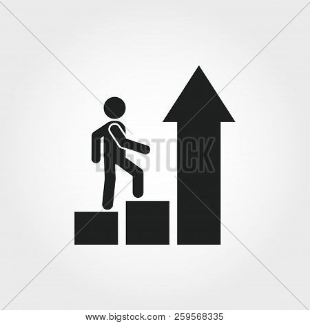 Growth Mindset Icon. Monochrome Element Illustration. Growth Mindset Symbol Design From Soft Skills 
