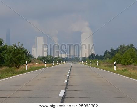 Carbone Burning Power Station (Kraftwerk) in Germania (Panorama)