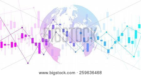 Candle Stick Graph Chart Of Stock Market Investment Trading. Stock Market Data. Trend Of Graph. Stoc