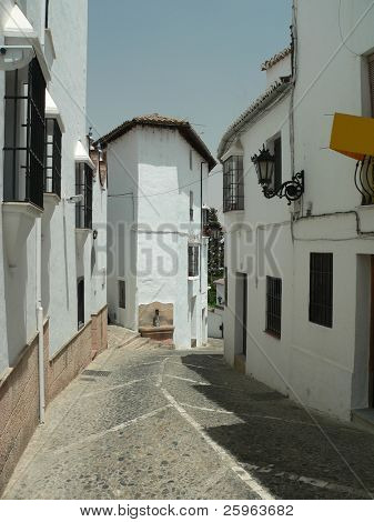 Typowy andaluzyjski ulicy w Ronda
