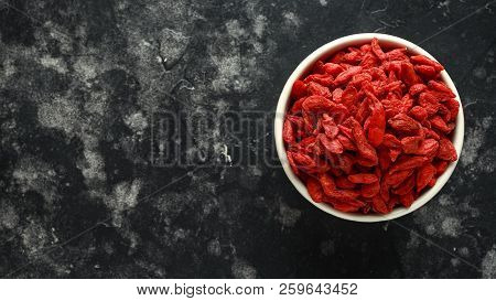 Dried Fruits Of Goji Berries Or Wolfberry