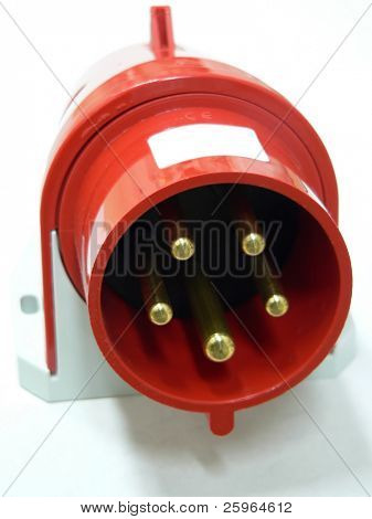 Plugue industrial vermelho