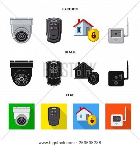 Vector Illustration Of Office And House Symbol. Set Of Office And System Vector Icon For Stock.