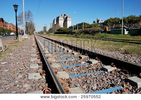  ballast, blade og skinnerne