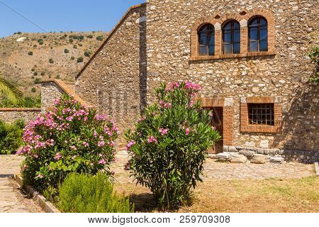 Butrint, Albania- 29 June 2014: Venetian Citadel In The Area Ancient City Buthrotum, Ancient Greek A