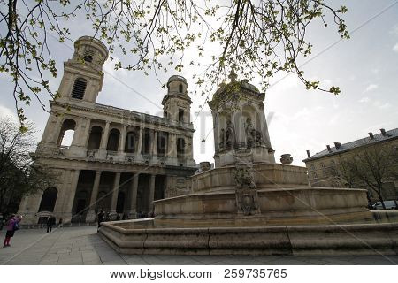 The Saint Sulpice Is A Roman Catholic Church In Paris, On The East Side Of The Place Saint Sulpice ,