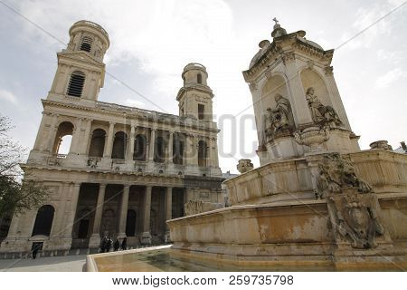 The Saint Sulpice Is A Roman Catholic Church In Paris, On The East Side Of The Place Saint Sulpice ,