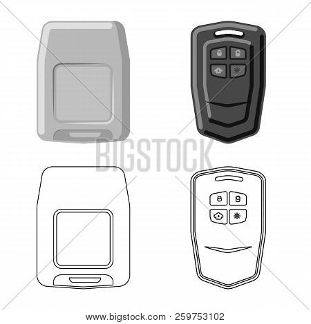 Isolated Object Of Office And House Icon. Collection Of Office And System Stock Symbol For Web.