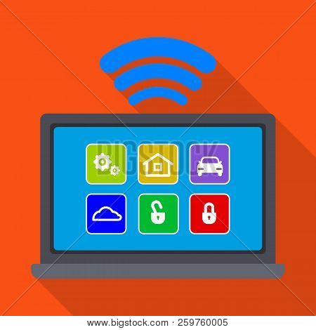 Vector Illustration Of Office And House Icon. Set Of Office And System Vector Icon For Stock.