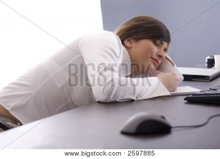 Stanco al lavoro