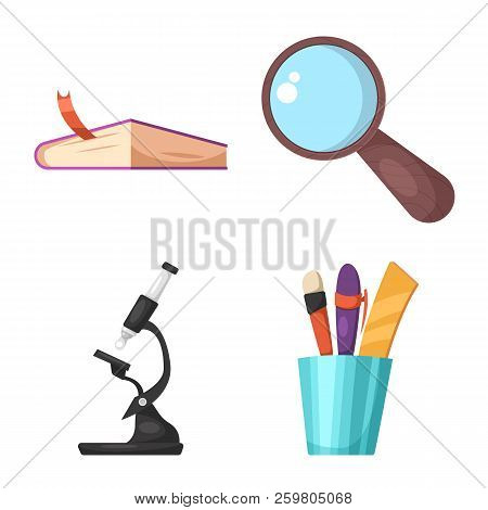 Isolated Object Of Education And Learning Sign. Set Of Education And School Stock Vector Illustratio