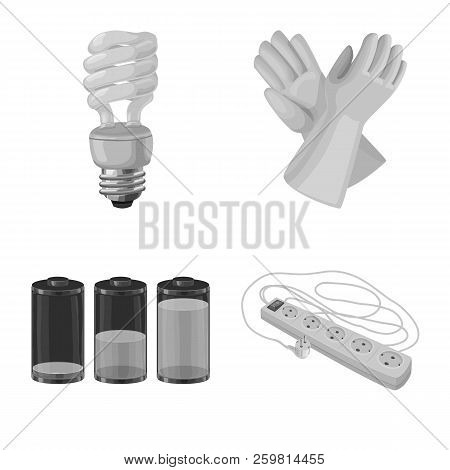 Vector Design Of Electricity And Electric Logo. Collection Of Electricity And Energy Stock Vector Il
